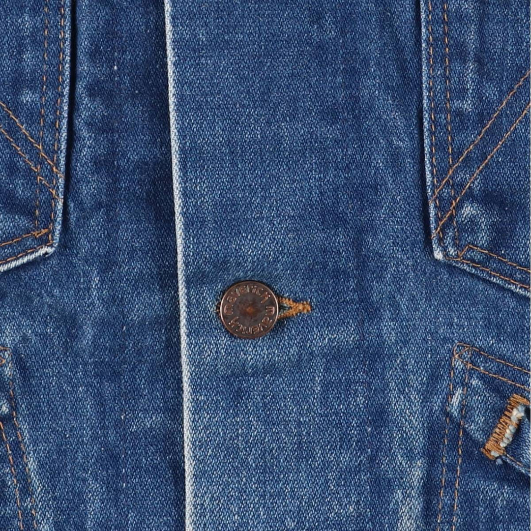 80'S Maverick denim jacket, made in USA, men's size M, vintage cotton blue type Vintage Second Hand