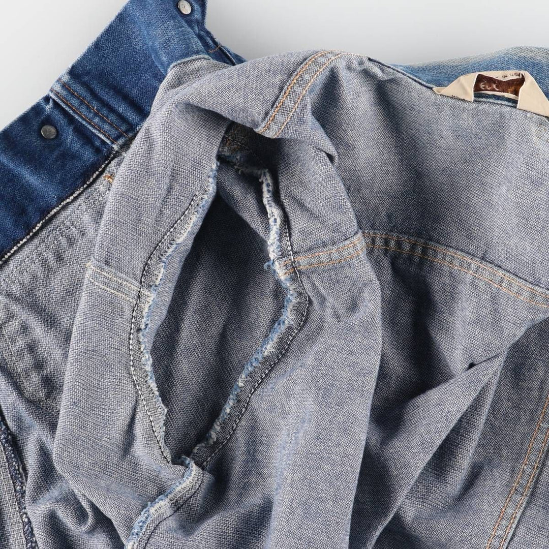 80'S Maverick denim jacket, made in USA, men's size M, vintage cotton blue type Vintage Second Hand