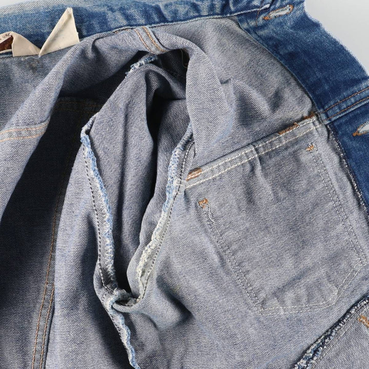 80'S Maverick denim jacket, made in USA, men's size M, vintage cotton blue type Vintage Second Hand