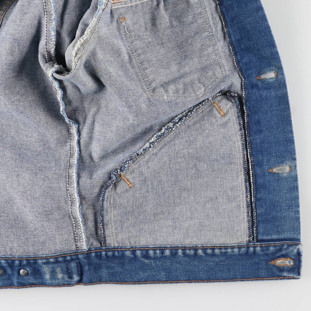 80'S Maverick denim jacket, made in USA, men's size M, vintage cotton blue type Vintage Second Hand