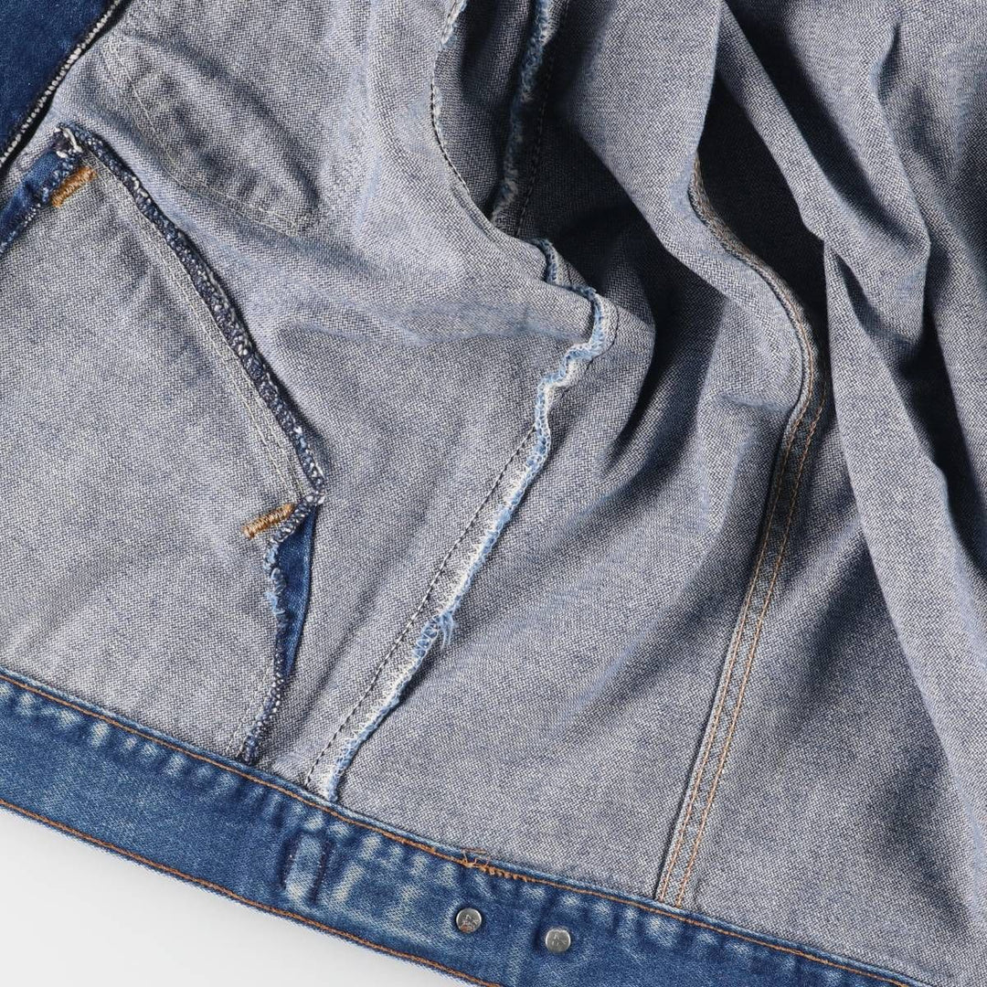 80'S Maverick denim jacket, made in USA, men's size M, vintage cotton blue type Vintage Second Hand