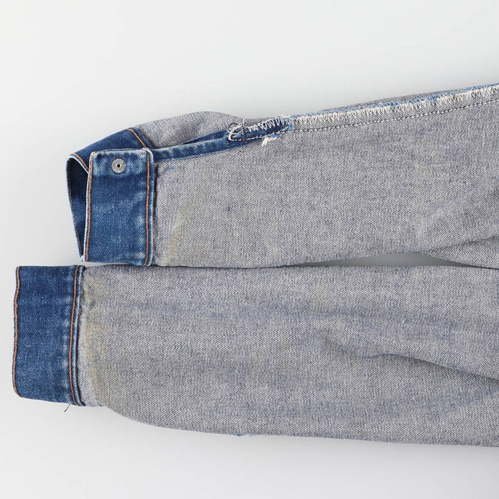 80'S Maverick denim jacket, made in USA, men's size M, vintage cotton blue type Vintage Second Hand