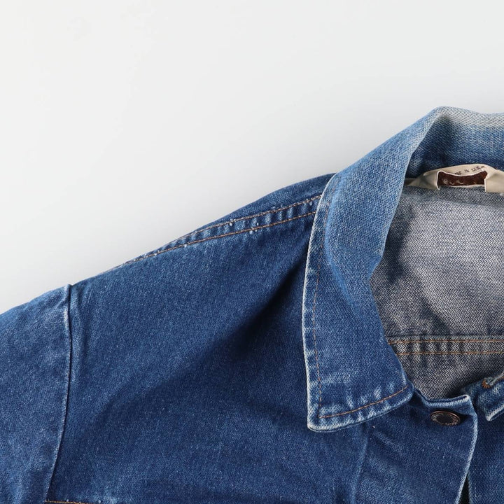 80'S Maverick denim jacket, made in USA, men's size M, vintage cotton blue type Vintage Second Hand