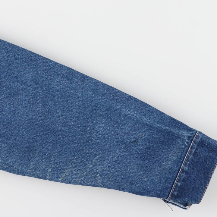 80'S Maverick denim jacket, made in USA, men's size M, vintage cotton blue type Vintage Second Hand