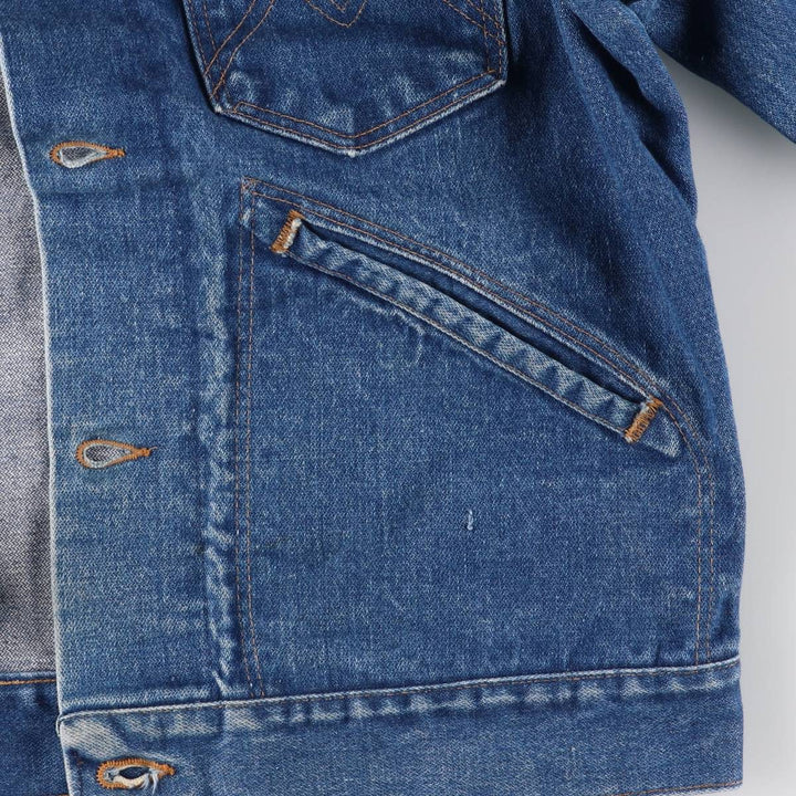 80'S Maverick denim jacket, made in USA, men's size M, vintage cotton blue type Vintage Second Hand