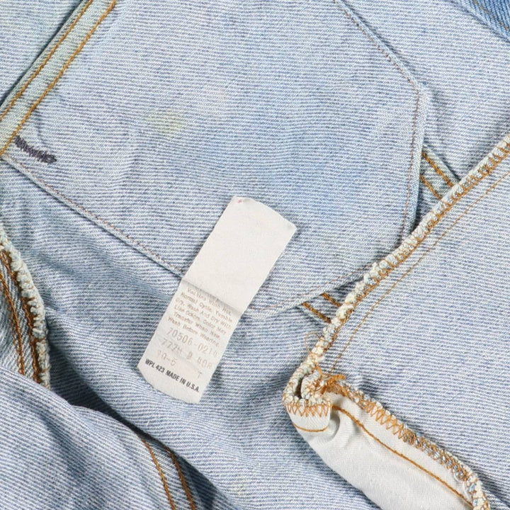 Vintage 1990'S Levi's 70506-0214 denim jacket, made in the USA, size M. cotton blue type Vintage Second Hand