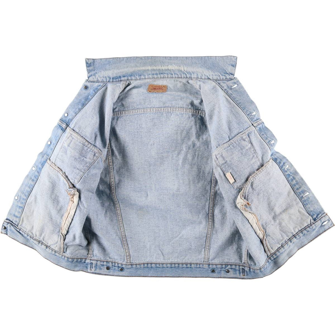 90'S Levi's 70507-4890 denim jacket, denim jacket, made in the USA, men's size L, vintage cotton blue type Vintage Second Hand