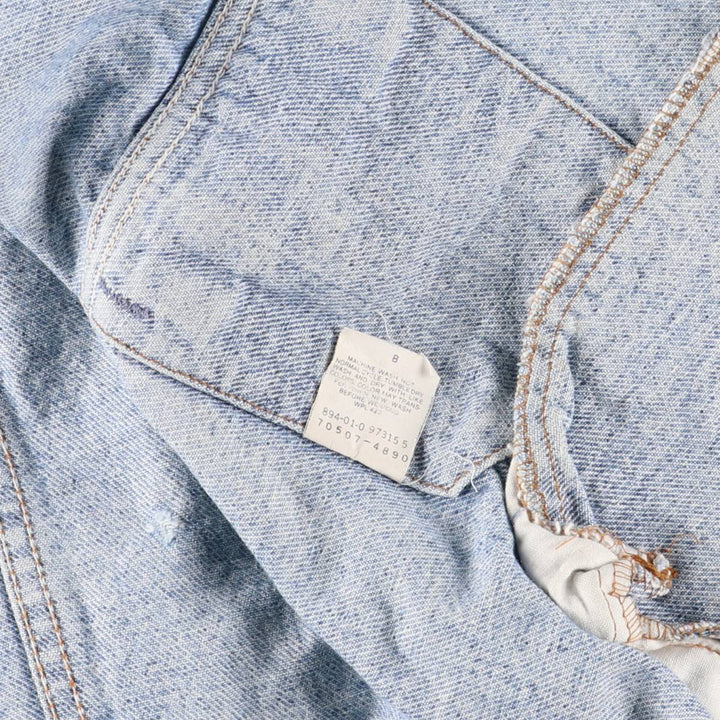 90'S Levi's 70507-4890 denim jacket, denim jacket, made in the USA, men's size L, vintage cotton blue type Vintage Second Hand