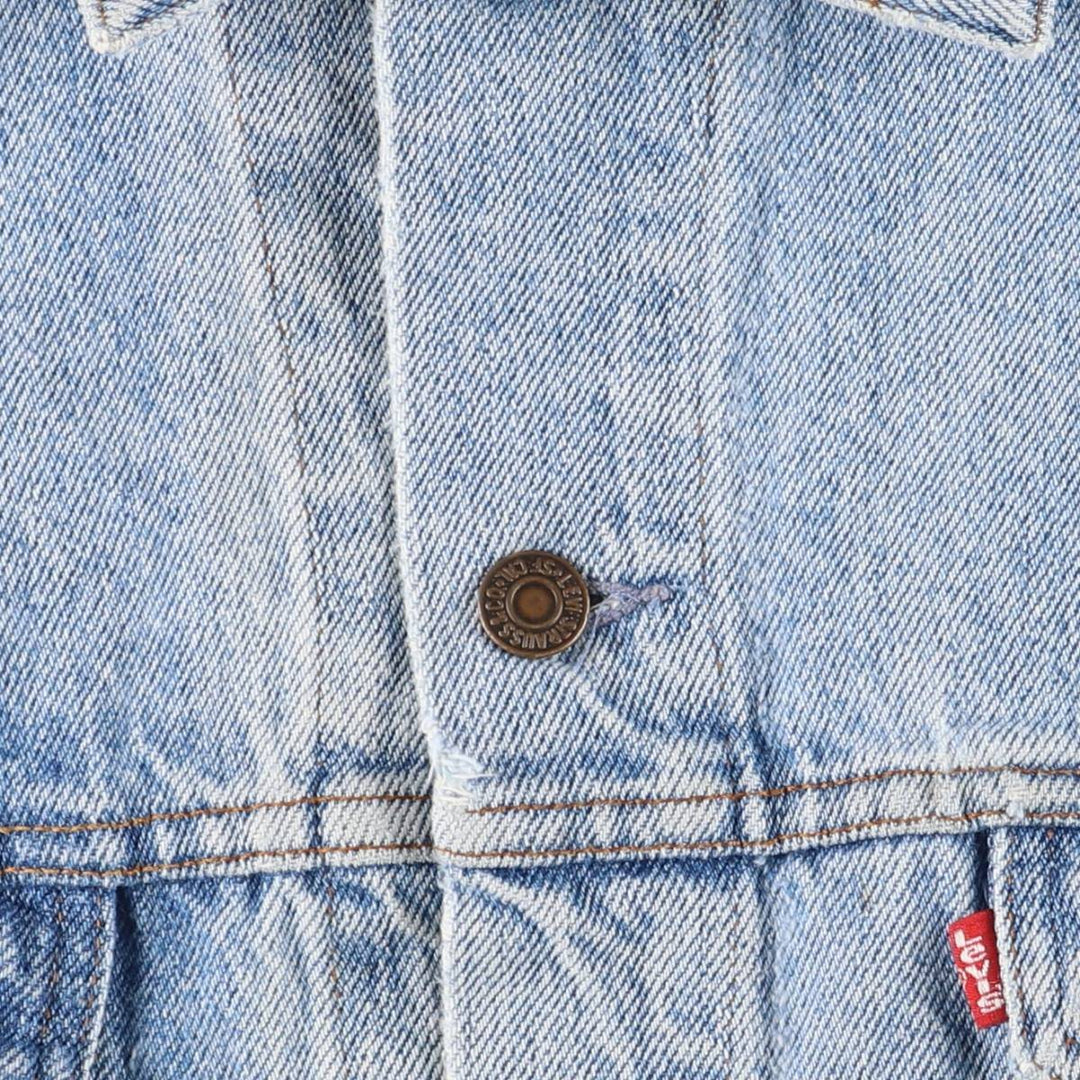90'S Levi's 70507-4890 denim jacket, denim jacket, made in the USA, men's size L, vintage cotton blue type Vintage Second Hand