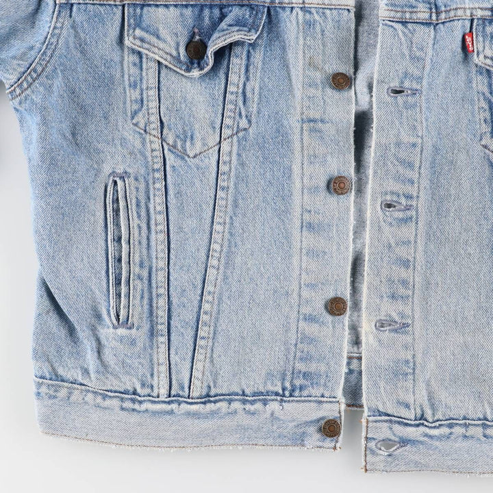 90'S Levi's 70507-4890 denim jacket, denim jacket, made in the USA, men's size L, vintage cotton blue type Vintage Second Hand