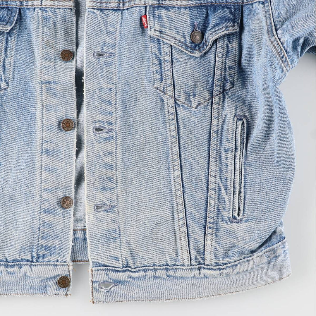 90'S Levi's 70507-4890 denim jacket, denim jacket, made in the USA, men's size L, vintage cotton blue type Vintage Second Hand