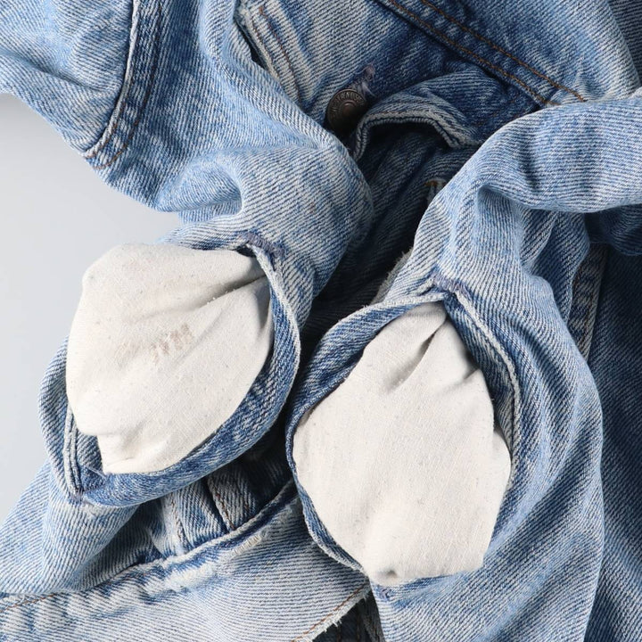 90'S Levi's 70507-4890 denim jacket, denim jacket, made in the USA, men's size L, vintage cotton blue type Vintage Second Hand