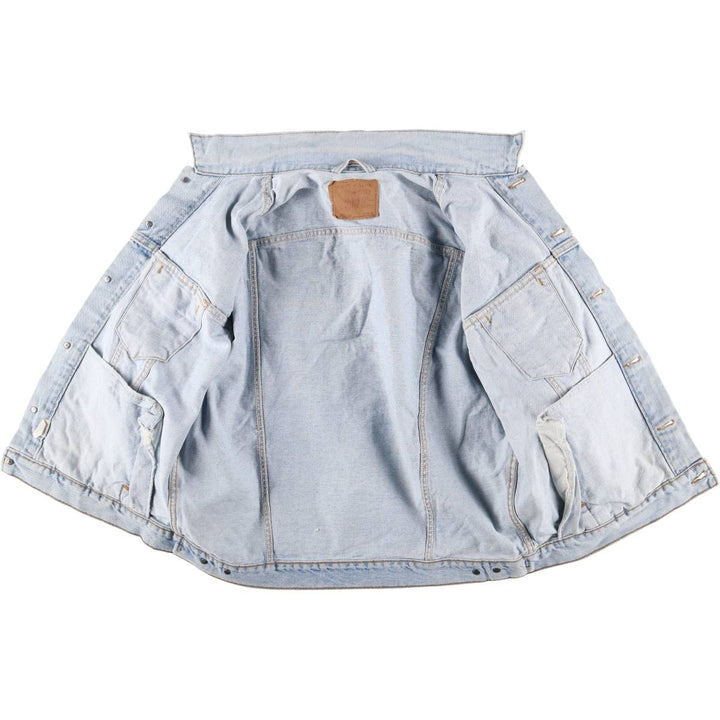 90'S Levi's 70507-4834 denim jacket, denim jacket, made in USA, men's XL size, vintage cotton blue type Vintage Second Hand