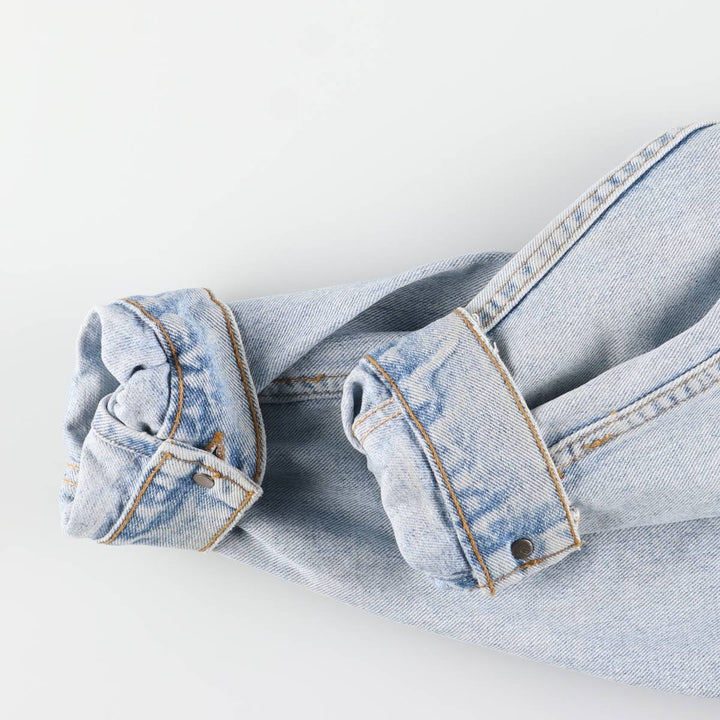 90'S Levi's 70507-4834 denim jacket, denim jacket, made in USA, men's XL size, vintage cotton blue type Vintage Second Hand