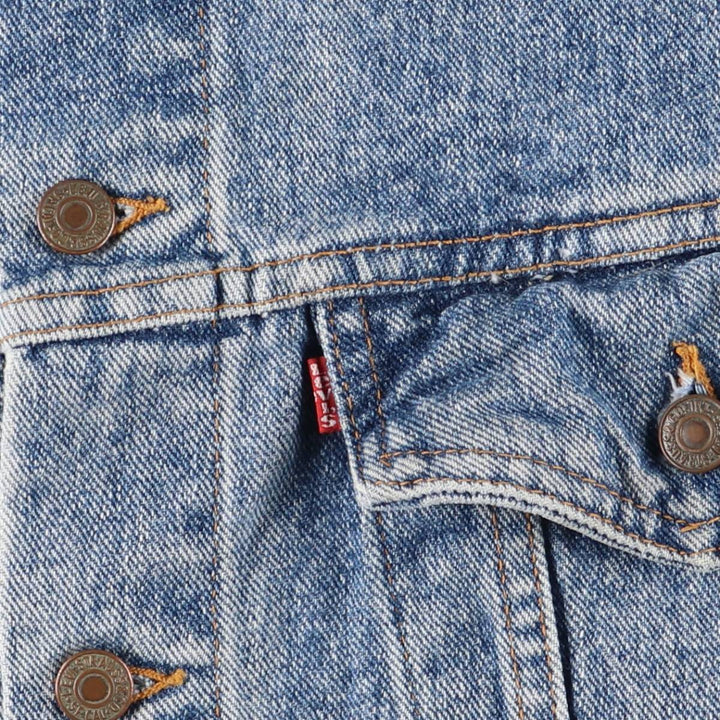 90'S Levi's 70598-4891 denim jacket, made in the USA, men's size L, vintage cotton blue type Vintage Second Hand