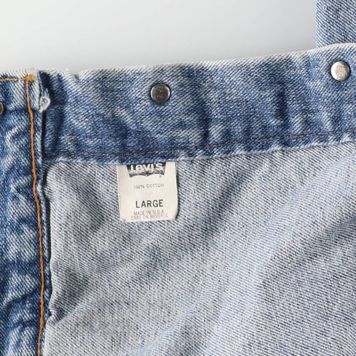 90'S Levi's 70598-4891 denim jacket, made in the USA, men's size L, vintage cotton blue type Vintage Second Hand