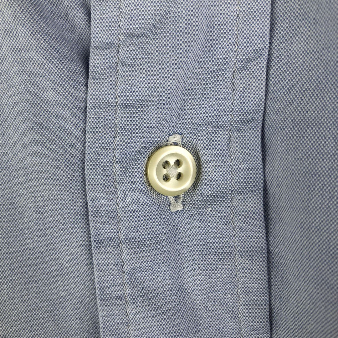Ralph Lauren YARMOUTH long sleeve button down shirt, men's XL size cotton Blue type light blue Vintage Second Hand