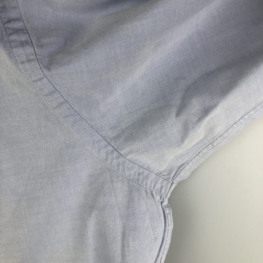 Ralph Lauren YARMOUTH long sleeve button down shirt, men's XL size cotton Blue type light blue Vintage Second Hand