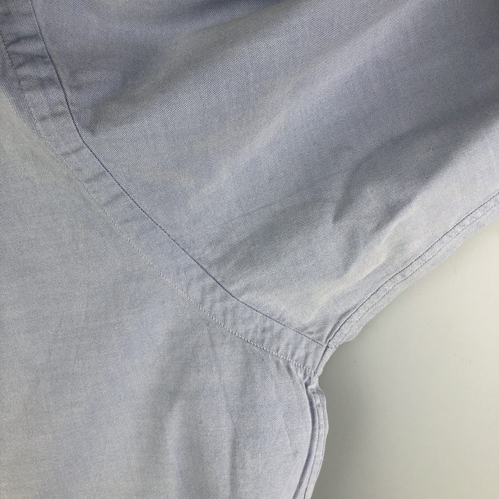 Ralph Lauren YARMOUTH long sleeve button down shirt, men's XL size cotton Blue type light blue Vintage Second Hand