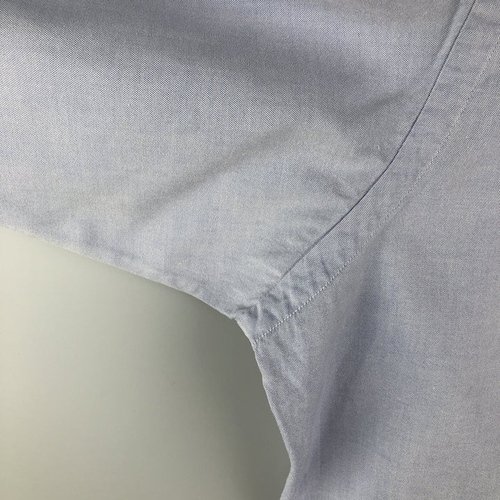 Ralph Lauren YARMOUTH long sleeve button down shirt, men's XL size cotton Blue type light blue Vintage Second Hand