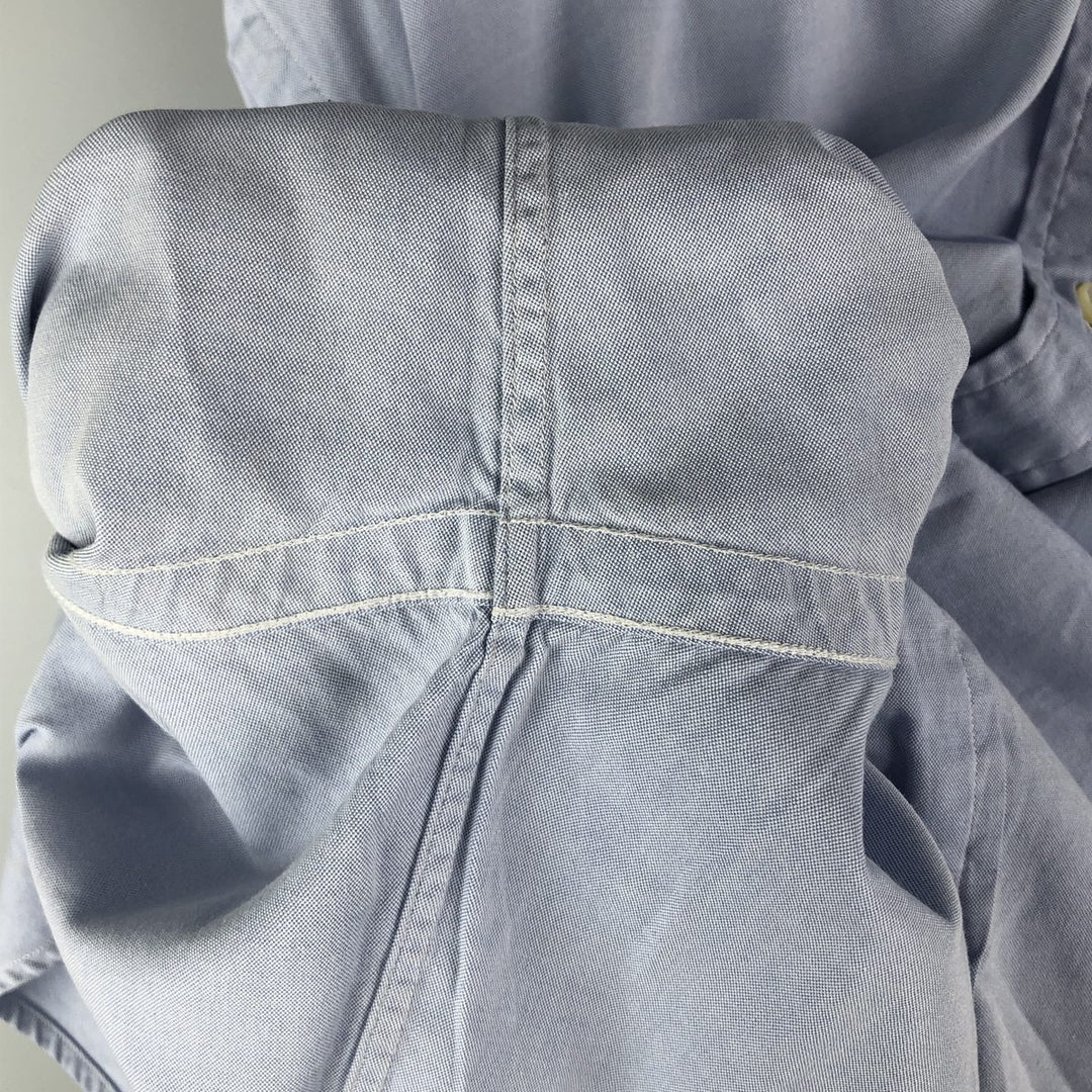 Ralph Lauren YARMOUTH long sleeve button down shirt, men's XL size cotton Blue type light blue Vintage Second Hand