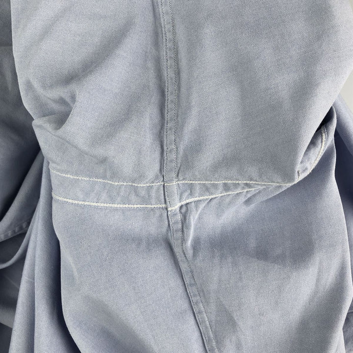Ralph Lauren YARMOUTH long sleeve button down shirt, men's XL size cotton Blue type light blue Vintage Second Hand