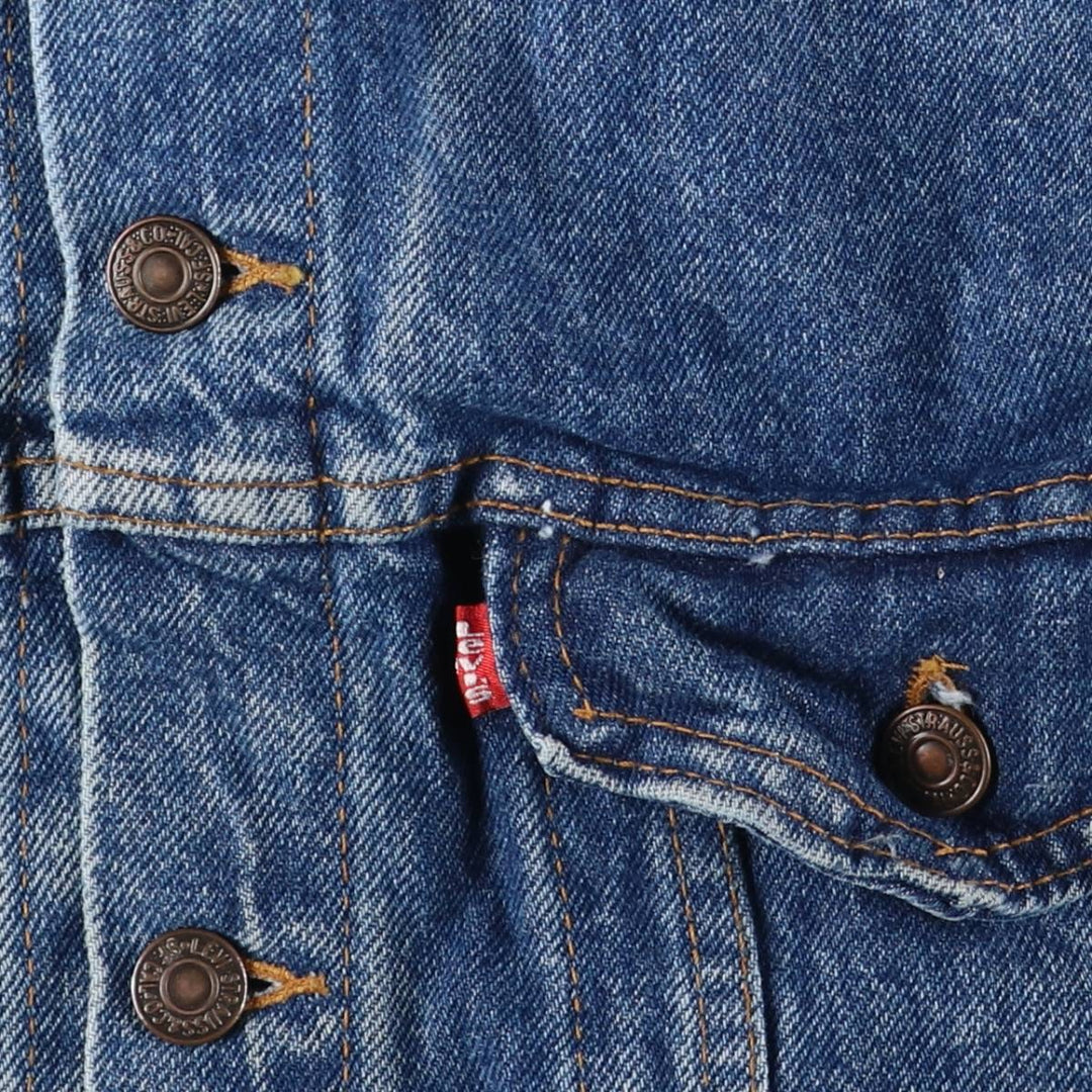 90'S Levi's 57508-0218 denim jacket, made in the USA, men's size XL, vintage cotton blue type Vintage Second Hand