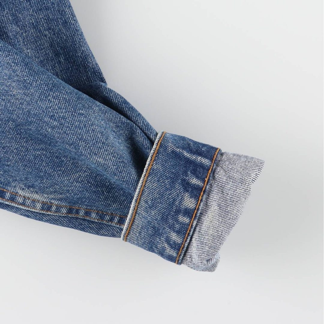 90'S Levi's 57508-0218 denim jacket, made in the USA, men's size XL, vintage cotton blue type Vintage Second Hand