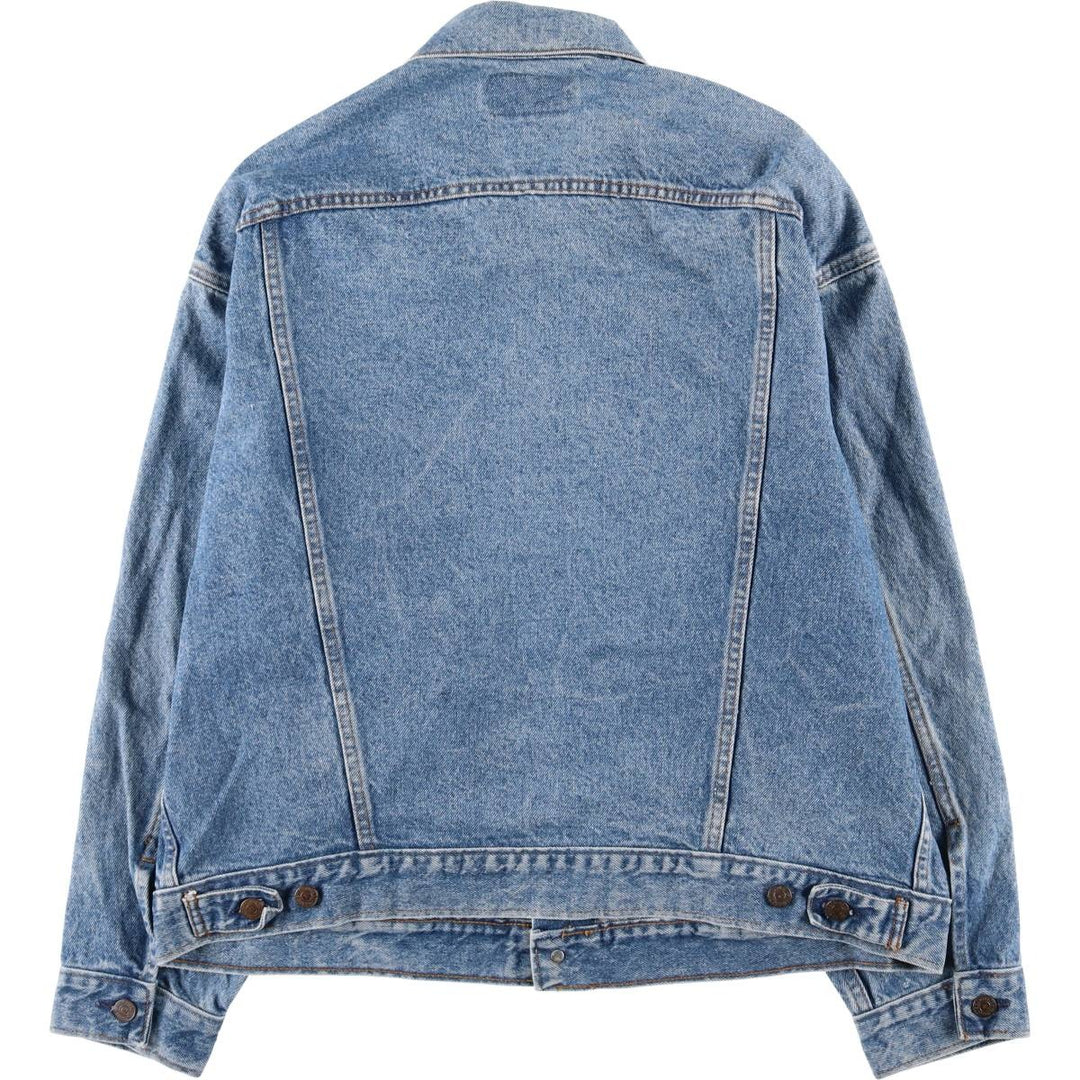 90'S Levi's 70507-0218 Denim Jacket, Made in USA, Men's Size XL, Vintage cotton blue type Vintage Second Hand