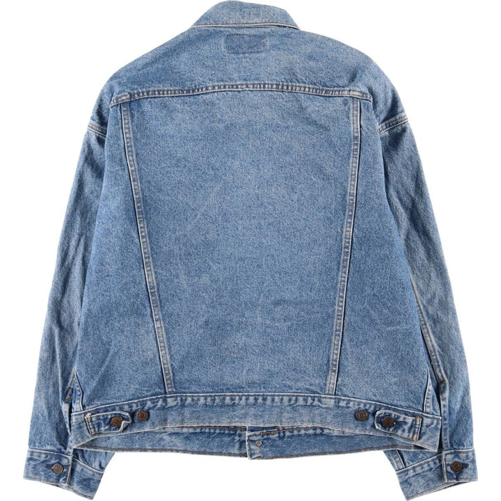 90'S Levi's 70507-0218 Denim Jacket, Made in USA, Men's Size XL, Vintage cotton blue type Vintage Second Hand