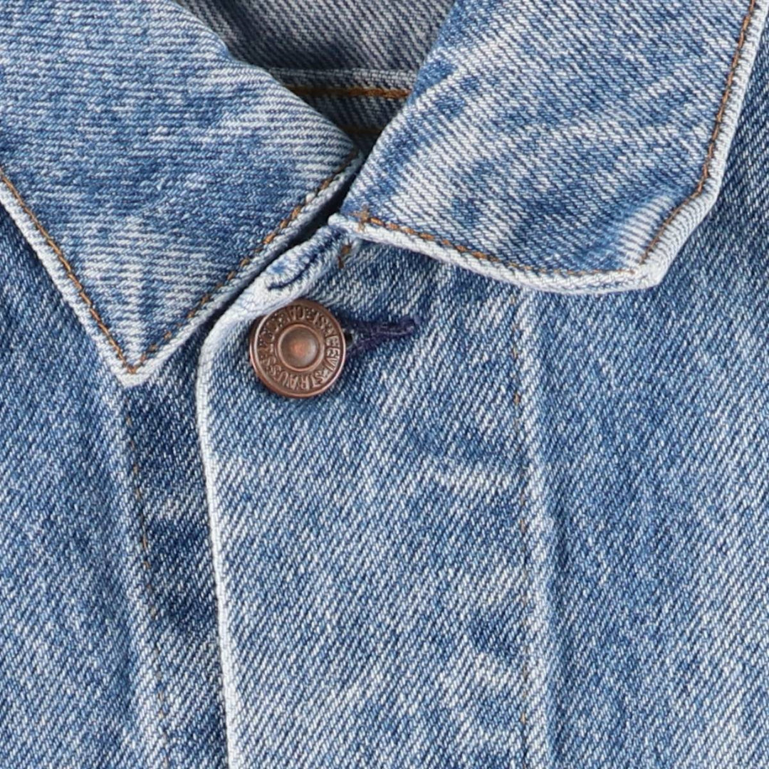 90'S Levi's 70507-0218 Denim Jacket, Made in USA, Men's Size XL, Vintage cotton blue type Vintage Second Hand