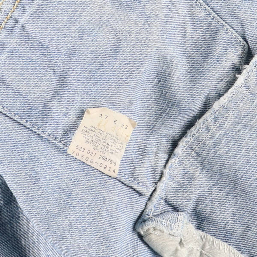 90'S Levi's 70506-0214 denim jacket, denim jacket, made in USA, men's size M, vintage cotton blue type Vintage Second Hand