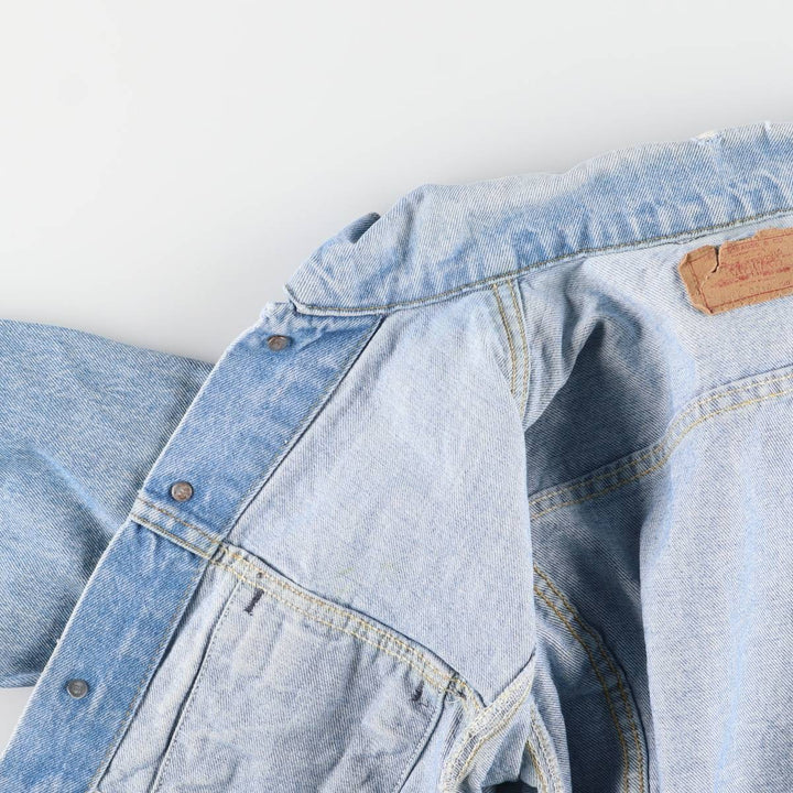 90'S Levi's 70506-0214 denim jacket, denim jacket, made in USA, men's size M, vintage cotton blue type Vintage Second Hand