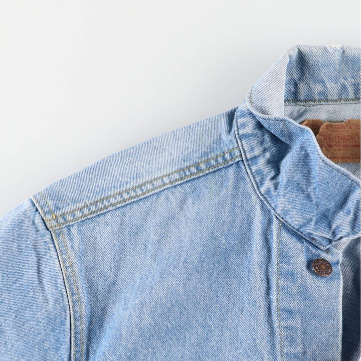 90'S Levi's 70506-0214 denim jacket, denim jacket, made in USA, men's size M, vintage cotton blue type Vintage Second Hand