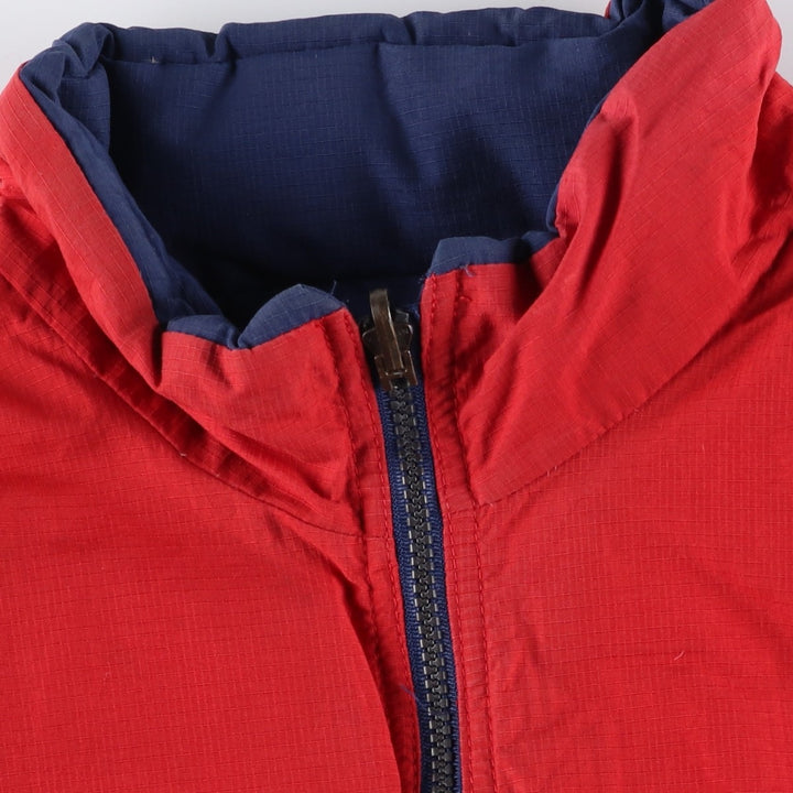 Vintage 90'S Nike Ripstop Reversible Down Jacket with Back Logo, Men's Size L Nylon navy blue type Vintage Second Hand