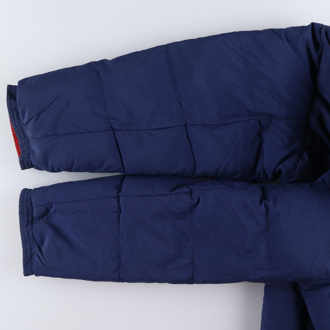 Vintage 90'S Nike Ripstop Reversible Down Jacket with Back Logo, Men's Size L Nylon navy blue type Vintage Second Hand