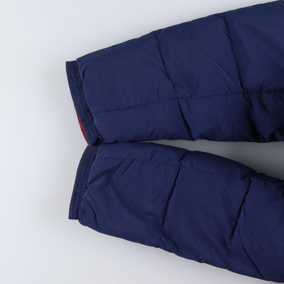 Vintage 90'S Nike Ripstop Reversible Down Jacket with Back Logo, Men's Size L Nylon navy blue type Vintage Second Hand