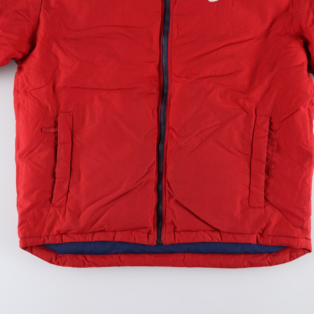 Vintage 90'S Nike Ripstop Reversible Down Jacket with Back Logo, Men's Size L Nylon navy blue type Vintage Second Hand
