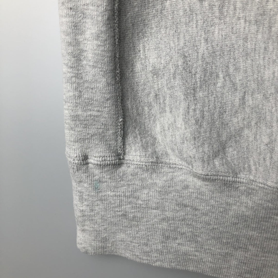 90'S Champion Reverse Weave Embroidered Tag Triple Print College Sweatshirt Trainer Made in USA Men's XXL cotton gray type Vintage Second Hand