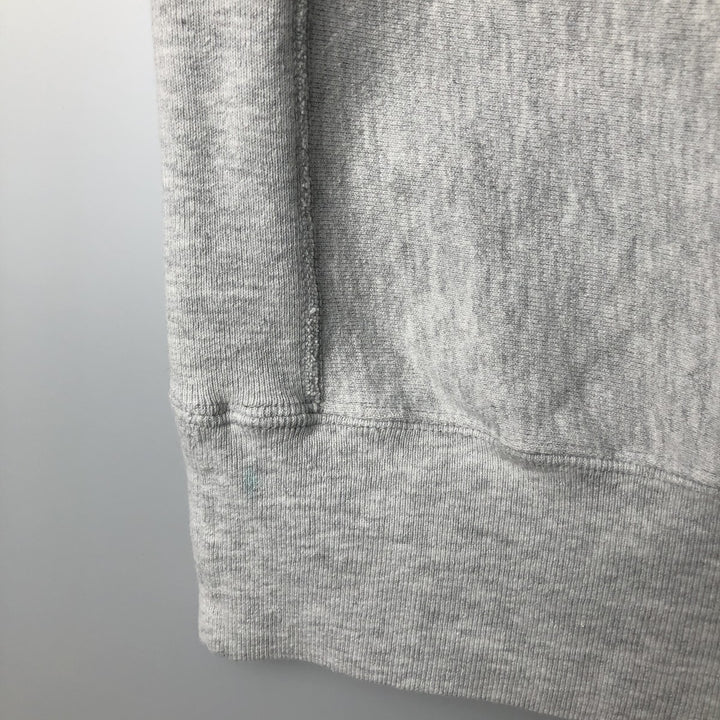 90'S Champion Reverse Weave Embroidered Tag Triple Print College Sweatshirt Trainer Made in USA Men's XXL cotton gray type Vintage Second Hand