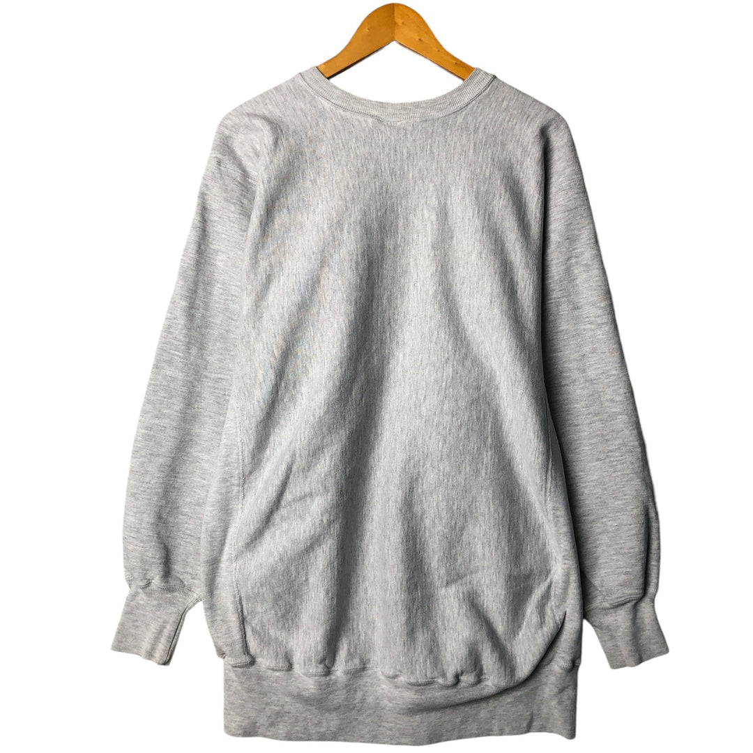 Big size 90'S Champion reverse weave embroidered tag college sweatshirt, sweatshirt, men's XXXL equivalent cotton gray type Vintage Second Hand