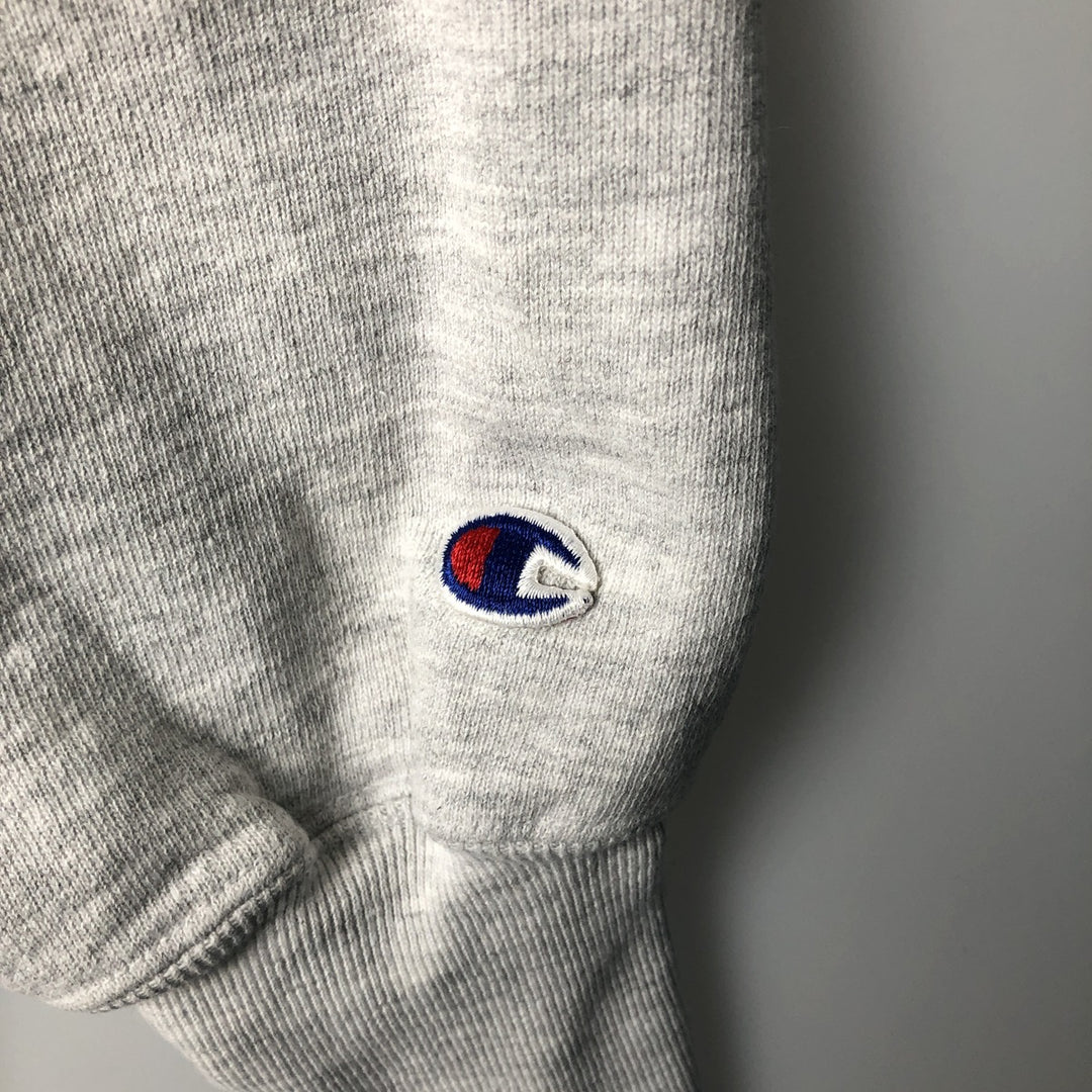 Big size 90'S Champion reverse weave embroidered tag college sweatshirt, sweatshirt, men's XXXL equivalent cotton gray type Vintage Second Hand