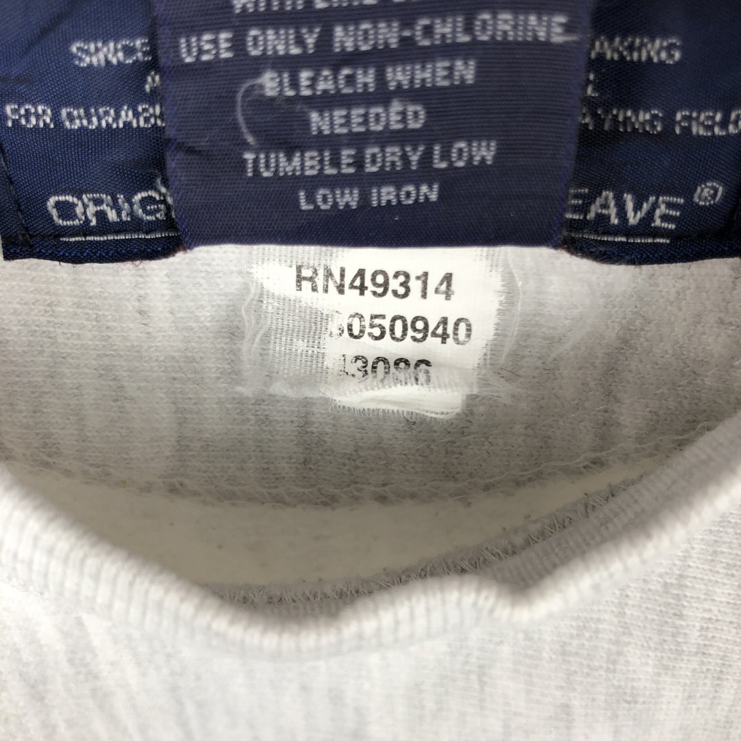 2000'S Champion Original Reverse Weave College Sweatshirt, Men's Size Small cotton gray type Vintage Second Hand