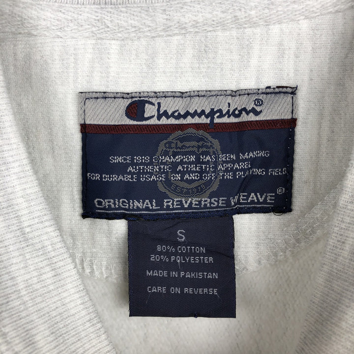 2000'S Champion Triple Print Original Reverse Weave College Sweatshirt, Men's Size Small cotton gray type Vintage Second Hand