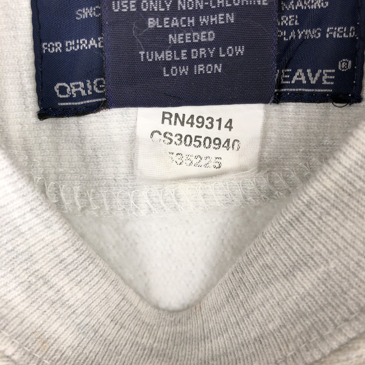 2000'S Champion Triple Print Original Reverse Weave College Sweatshirt, Men's Size Small cotton gray type Vintage Second Hand