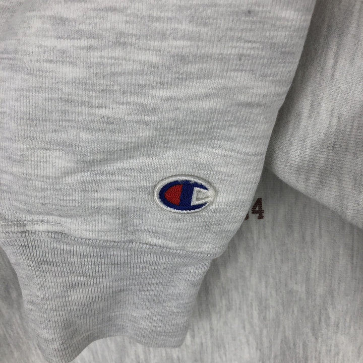 2000'S Champion Triple Print Original Reverse Weave College Sweatshirt, Men's Size Small cotton gray type Vintage Second Hand