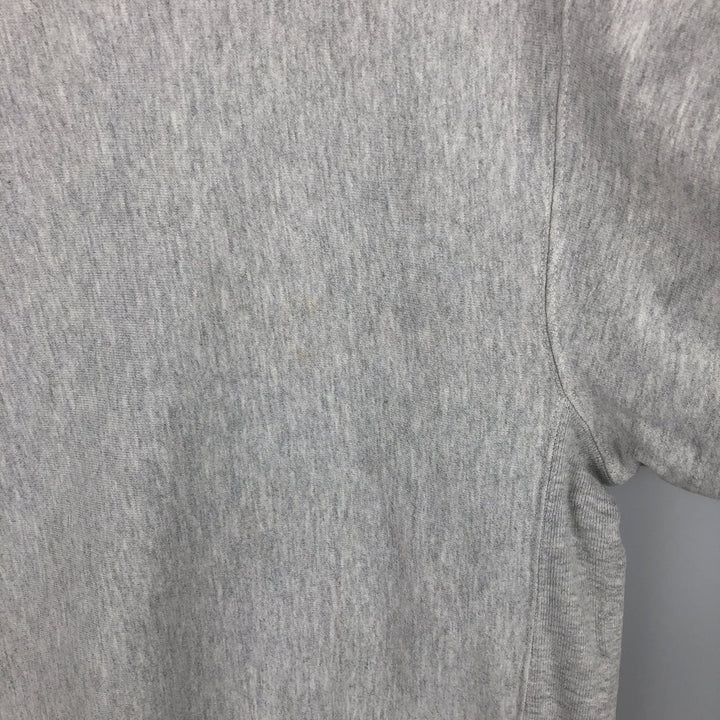 2000'S Champion back print sweatshirt with no eyes, size M, men's cotton gray type Vintage Second Hand