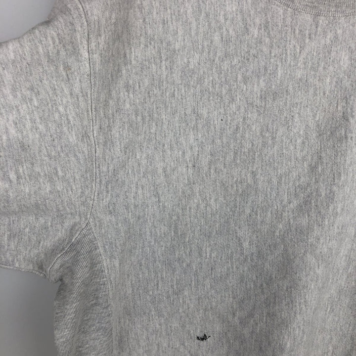 2000'S Champion back print sweatshirt with no eyes, size M, men's cotton gray type Vintage Second Hand