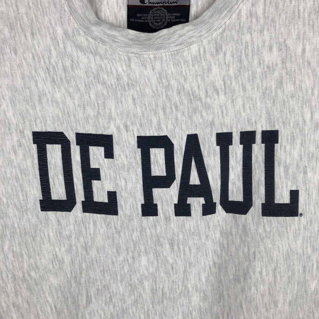 2000'S Champion College Sweatshirt, Men's Size L cotton gray type Vintage Second Hand