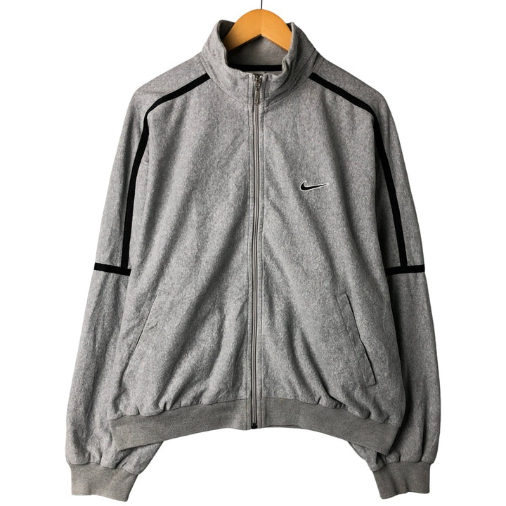 Vintage 90'S Nike Silver Tag High Neck Full Zip Hoodie, Men's Size L cotton gray type Vintage Second Hand